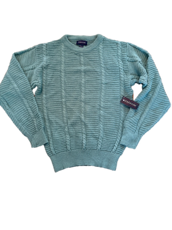 Claybrooke Other - Claybrooke Vintage Y2K  Textured Crewneck Pullover Sweater New Old Stock Teal M